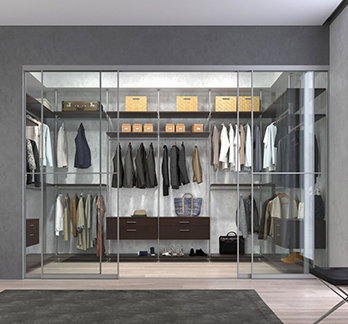 Wardrobe aluminum profile